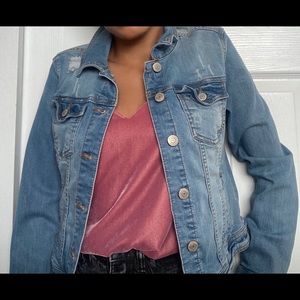 aeropostale baby blue jean jacket